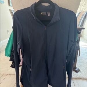 Zella Navy Full-Zip Utility Jacket